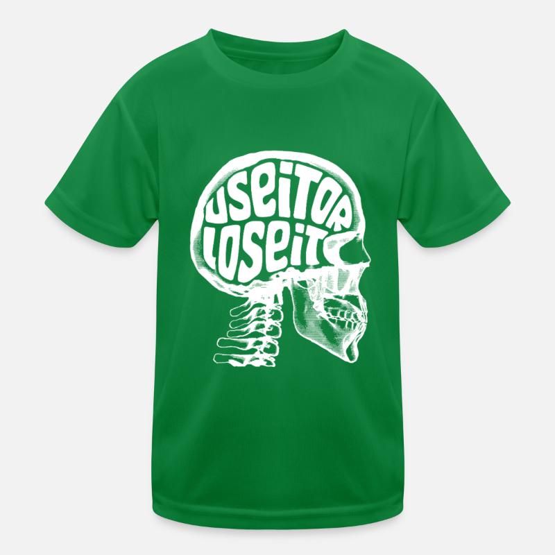 Use it or lose it - Gehirn einschalten Kinder Funktions-T-Shirt