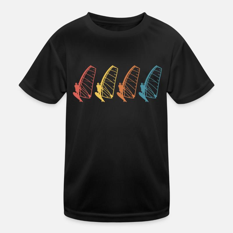 windsurf windsurfing Kinder Funktions-T-Shirt