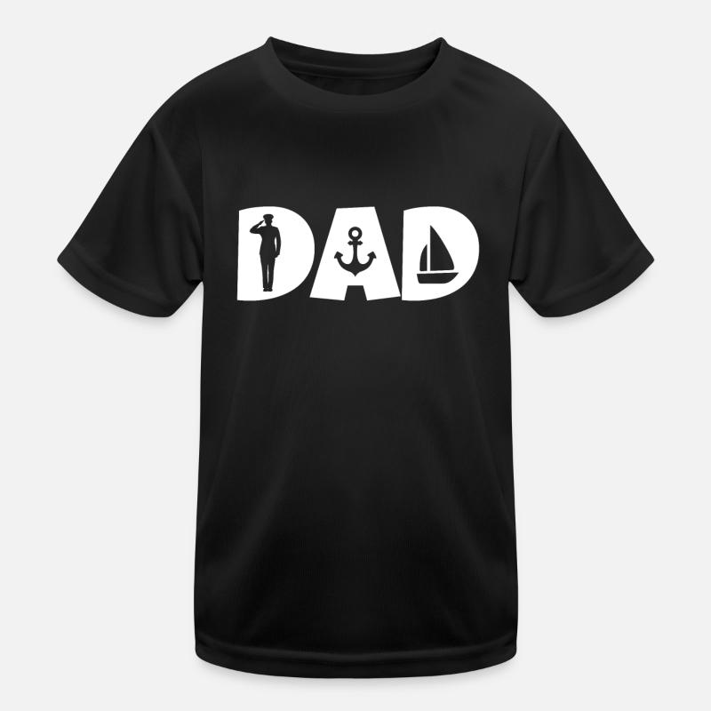 dad sailor sailor dad captain sailor Kids Functional T-Shirt