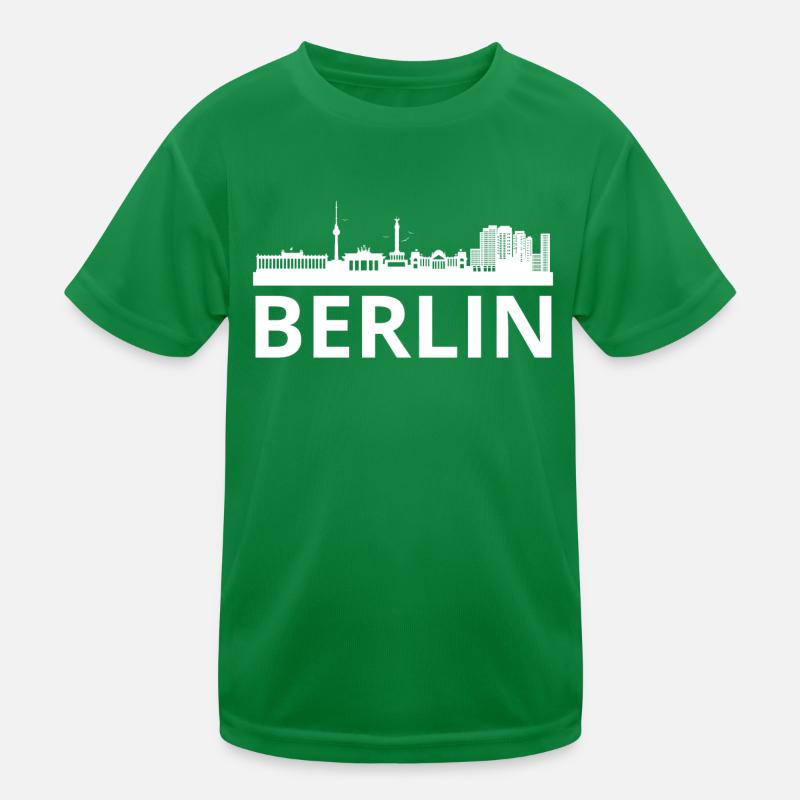 Berliner Skyline Kinder Funktions-T-Shirt