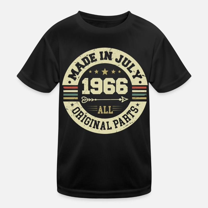 Juli 1966 Geburtstagsgeschenk 1966 I Made in July Kinder Funktions-T-Shirt