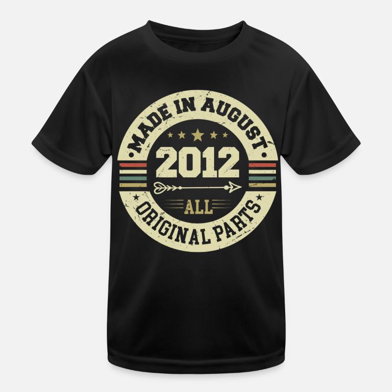 August 2012 Geburtstagsgeschenk August 2012 August Kinder Funktions-T-Shirt