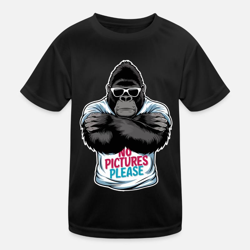 Keine Bilder bitte Kinder Funktions-T-Shirt