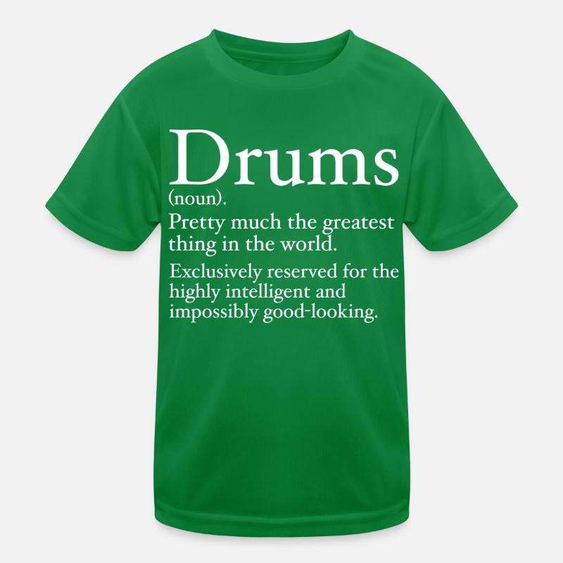 Drôle Drummer Définition T-shirt sport Enfant