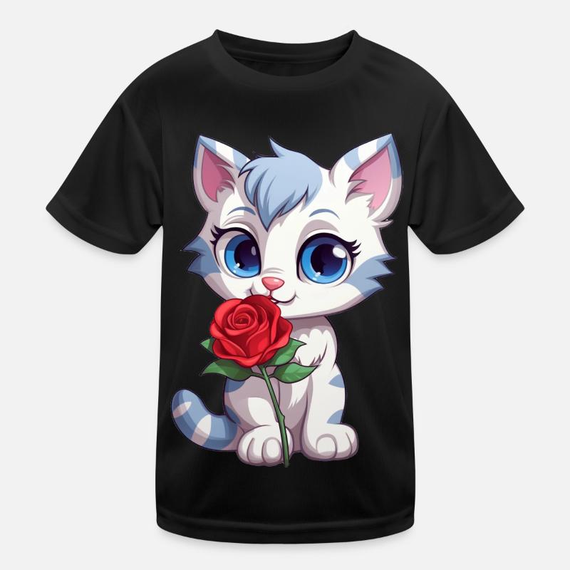 Chat mignon T-shirt sport Enfant