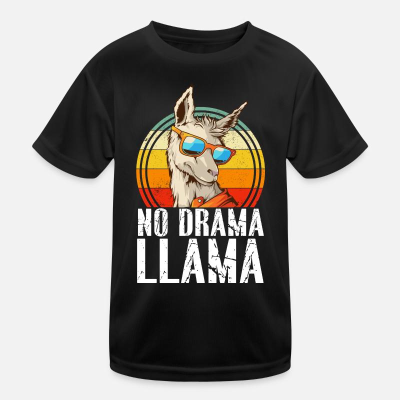 No Drama LLama Kids Functional T-Shirt