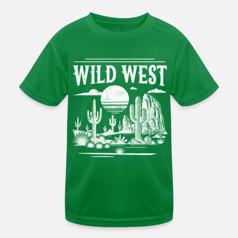 Wilder Westen Kinder Funktions-T-Shirt