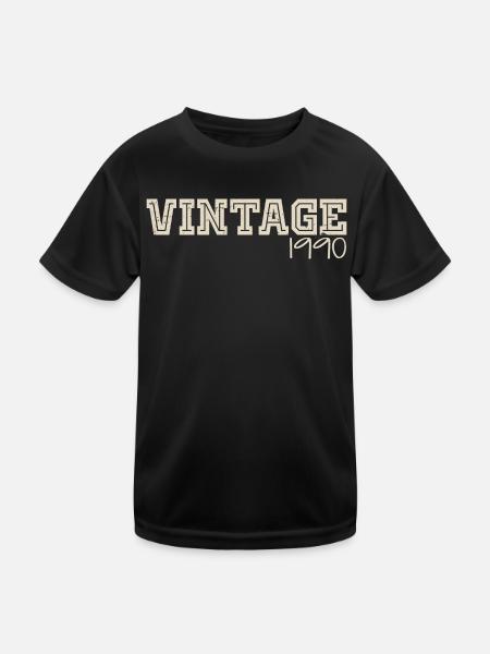 Vintage 1990's Original 1990's Retro 1990's Gift 1990's - Kids Functional T-Shirt - black - Front