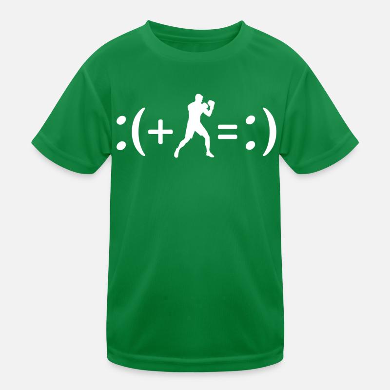 La boxe me rend heureux, formule du bonheur T-shirt sport Enfant
