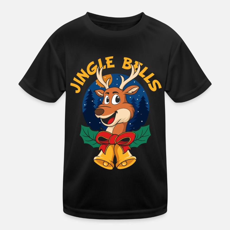 Jingle Bells Christmas Gift Kids Functional T-Shirt