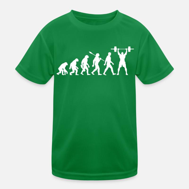 Evolution - Weightlifting - Weight Lifting Kids Functional T-Shirt