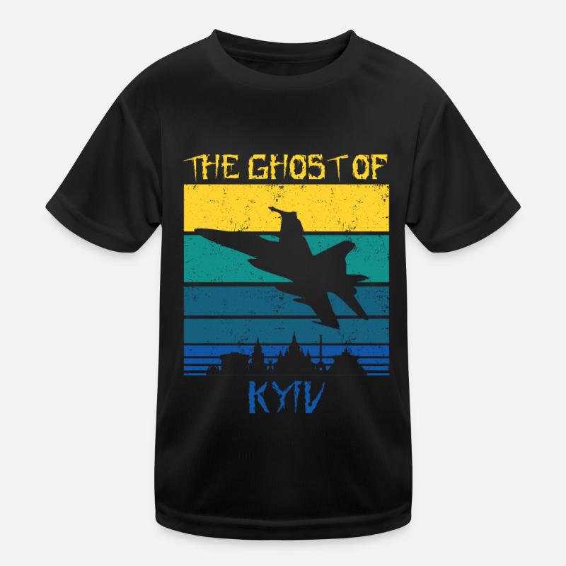 Der Geist von Kiew Kinder Funktions-T-Shirt