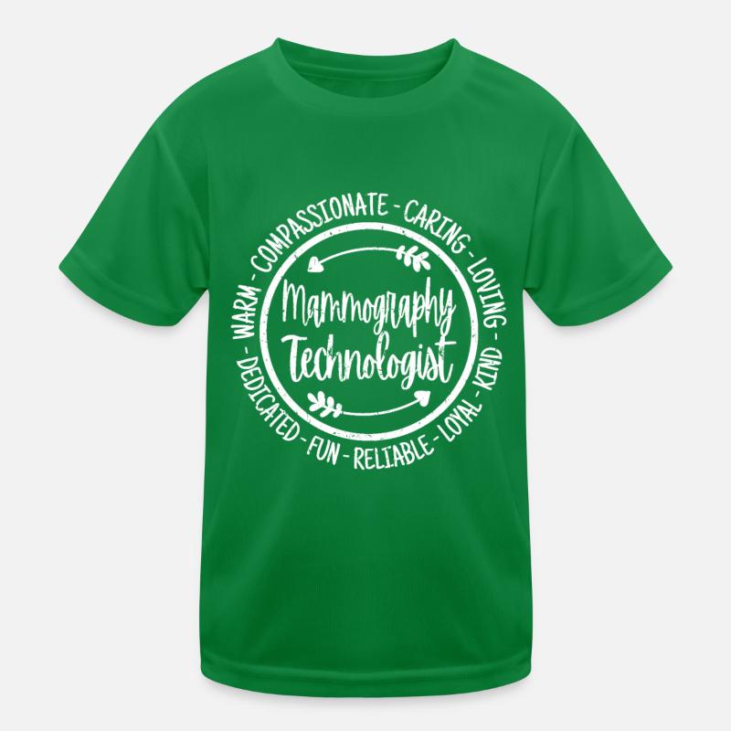 Mammography Technologist Vintage Kids Functional T-Shirt