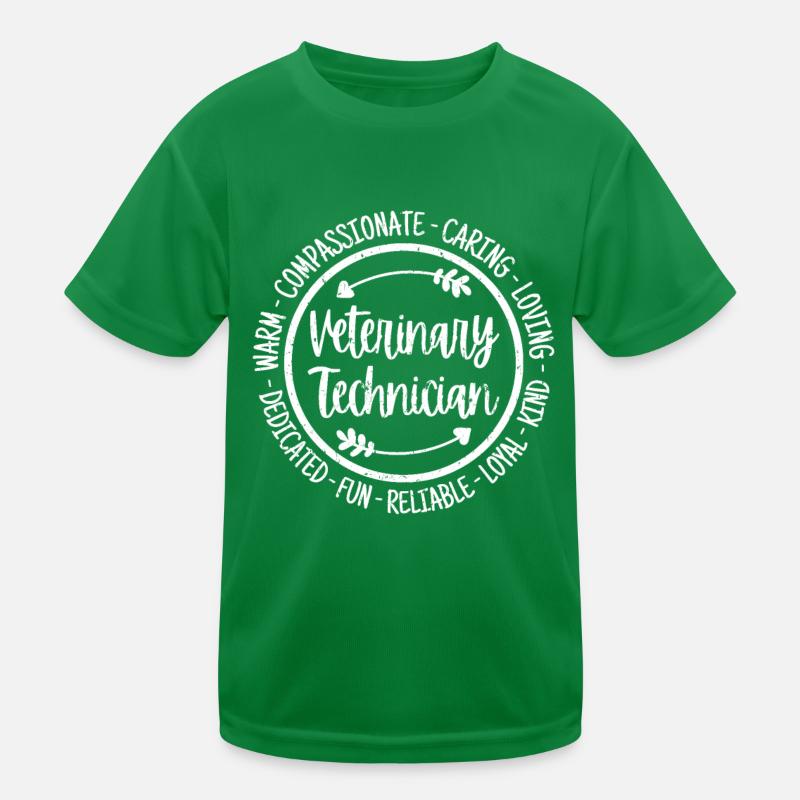 Veterinärtechniker Vet Tech Vintage Kinder Funktions-T-Shirt