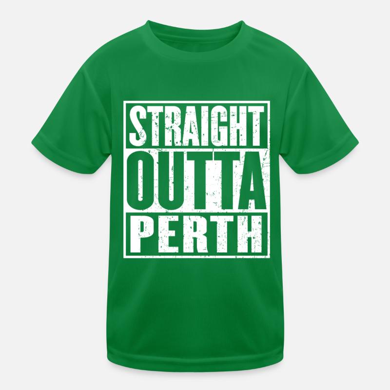 Straight Outta Perth Vintage T-shirt sport Enfant