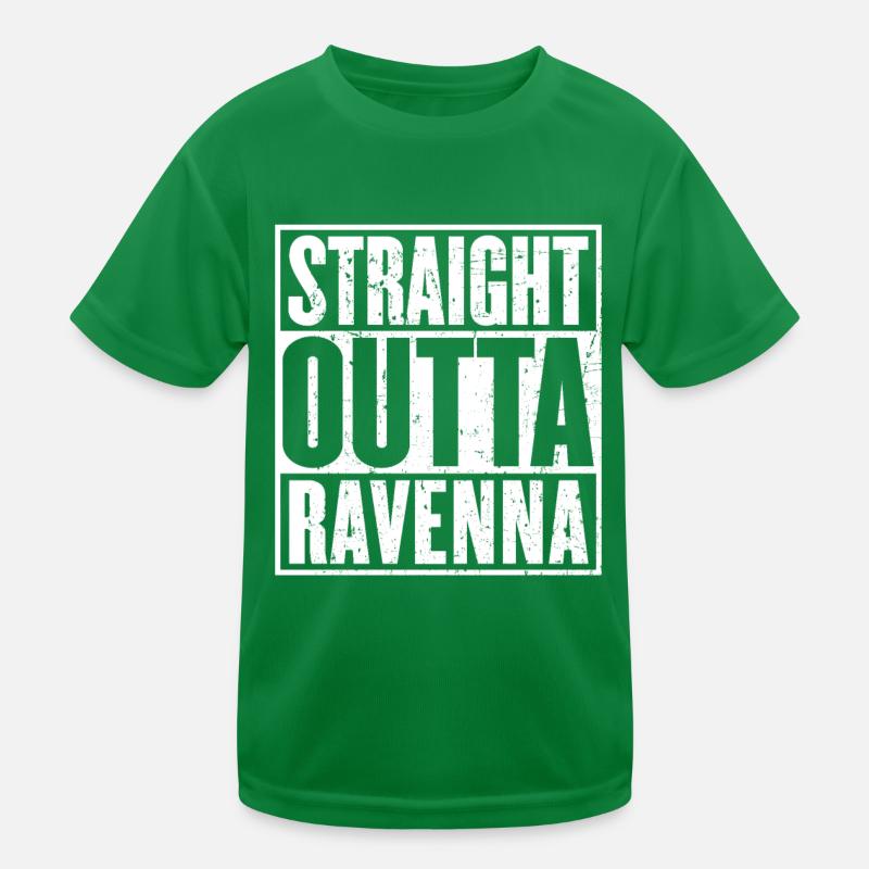 Gerade Outta Ravenna Vintage Kinder Funktions-T-Shirt