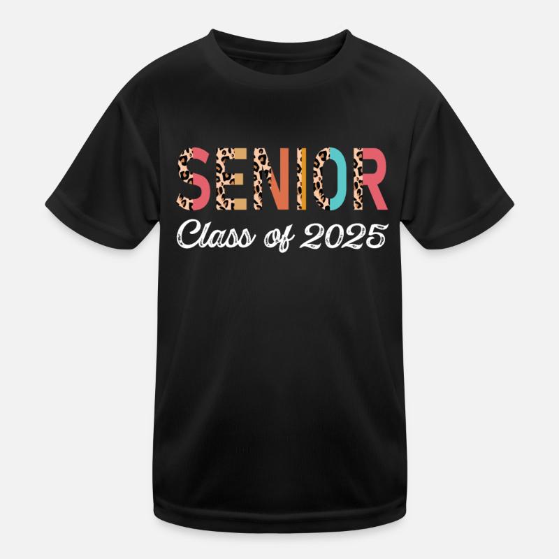 Senior Class Of 2025 Leopard Seniors 23 Kids Functional T-Shirt