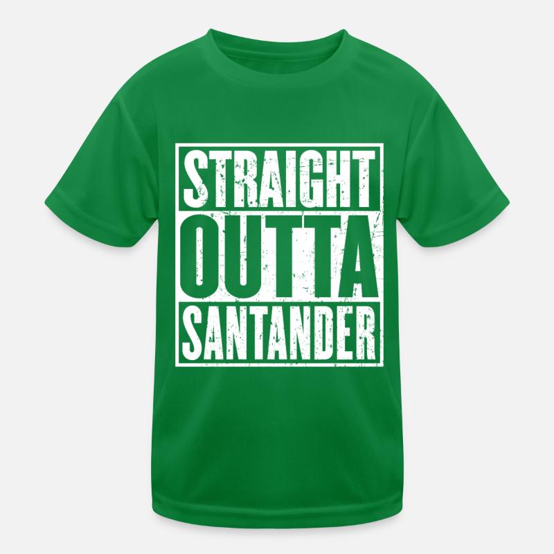 Gerade Outta Santander Vintage Kinder Funktions-T-Shirt