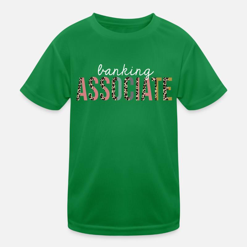 Banking associate Leopard Print Funny Gift Kids Functional T-Shirt
