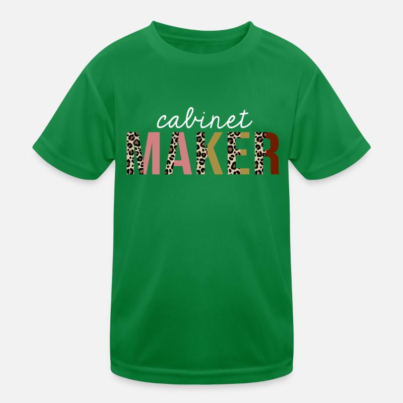 Cabinet Maker Leopard Print Funny Gift Kids Functional T-Shirt