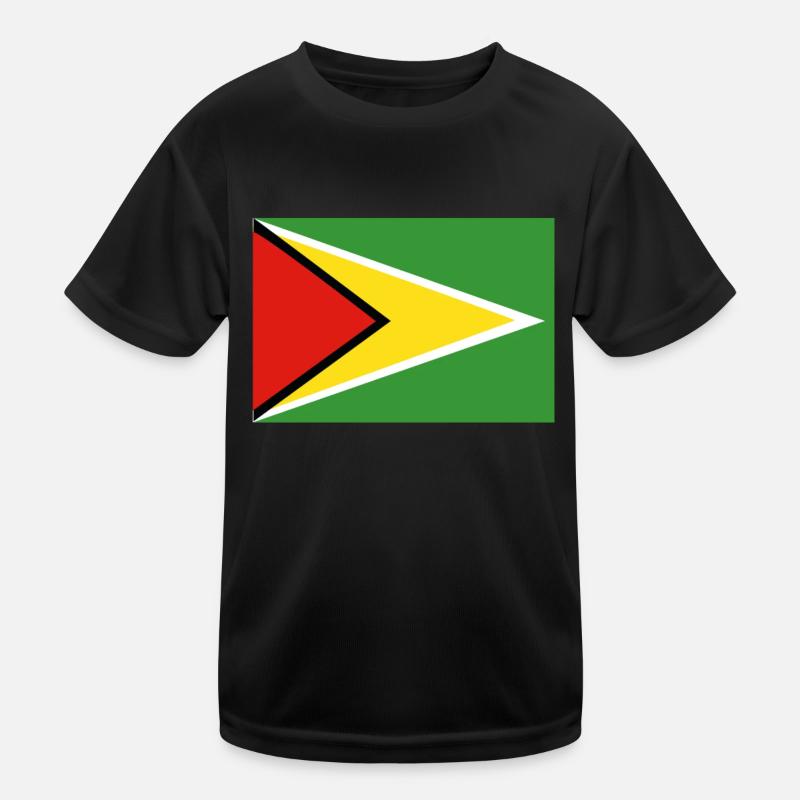 Drapeau officiel guyanais Country Pride T-shirt sport Enfant