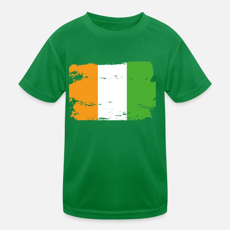 Drapeau officiel de la Côte d’Ivoire Pays de côte d’Ivoire T-shirt sport Enfant