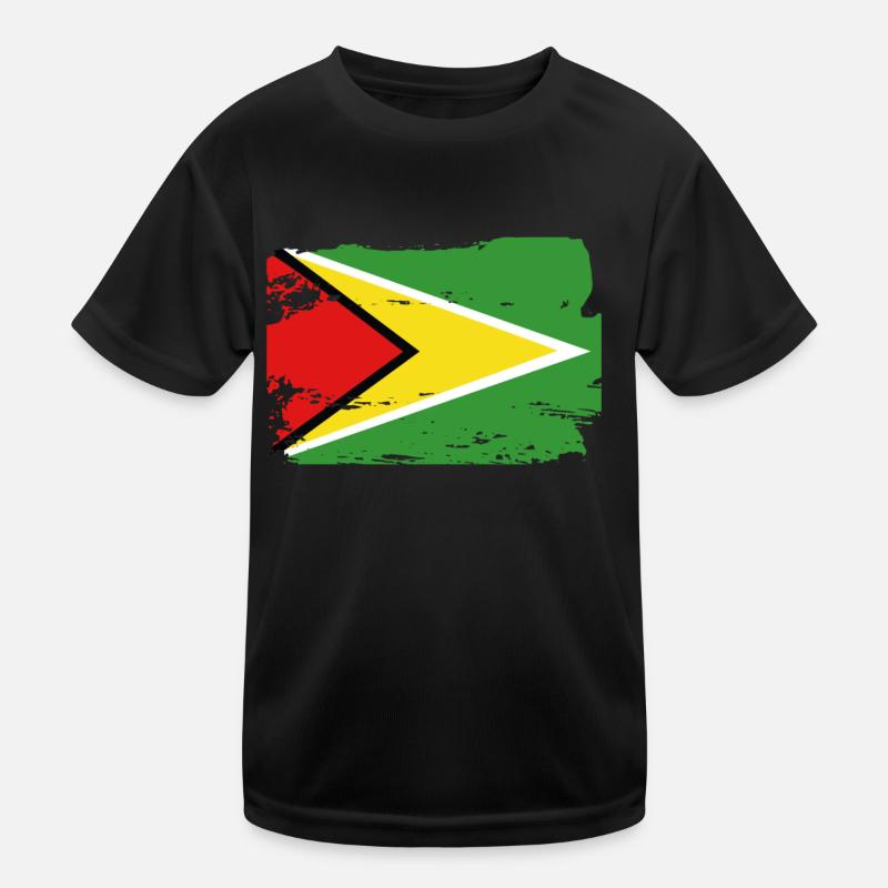 Drapeau officiel guyanais Country Pride T-shirt sport Enfant