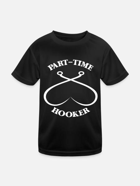 Part Time Hooker Vintage - Kids Functional T-Shirt - black - Front