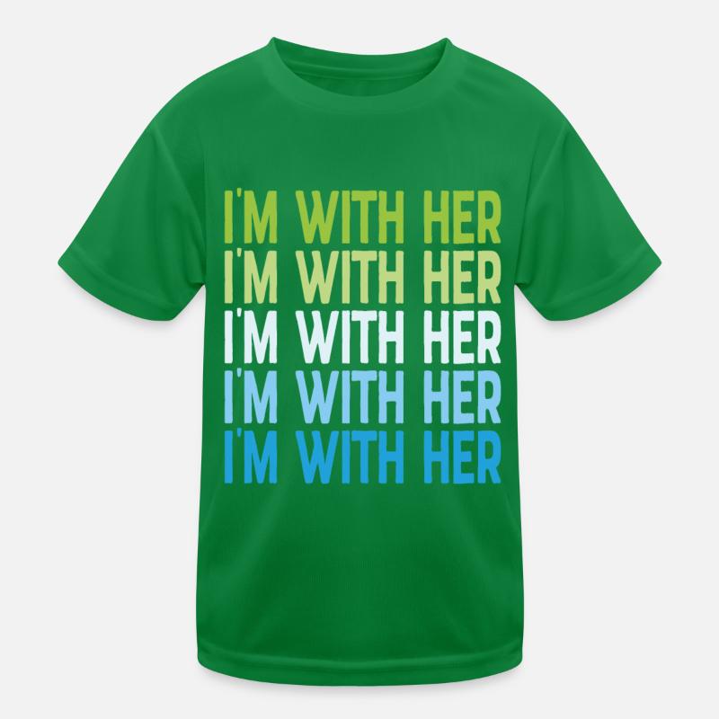 Je suis avec ses citations à l’appui T-shirt sport Enfant