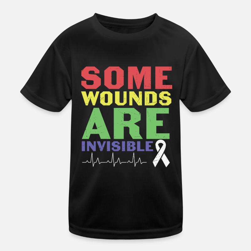 Not Every Disability Is Visible Mental Health Kids Functional T-Shirt