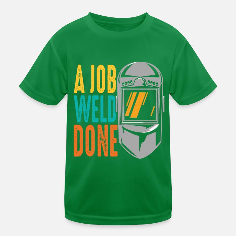 A Job Weld Done Retro Kids Functional T-Shirt