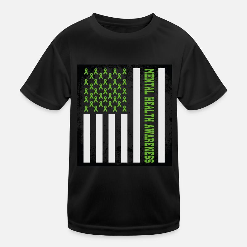 Mental Health Awareness Educating About Mental Kids Functional T-Shirt