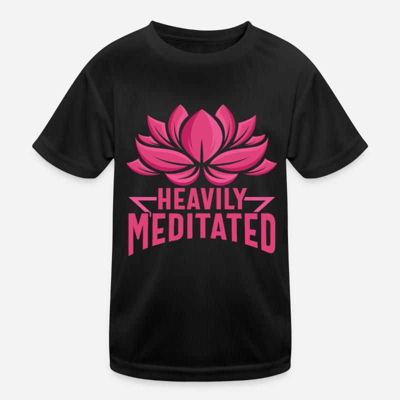 Stark meditierte Meditationszitate Kinder Funktions-T-Shirt