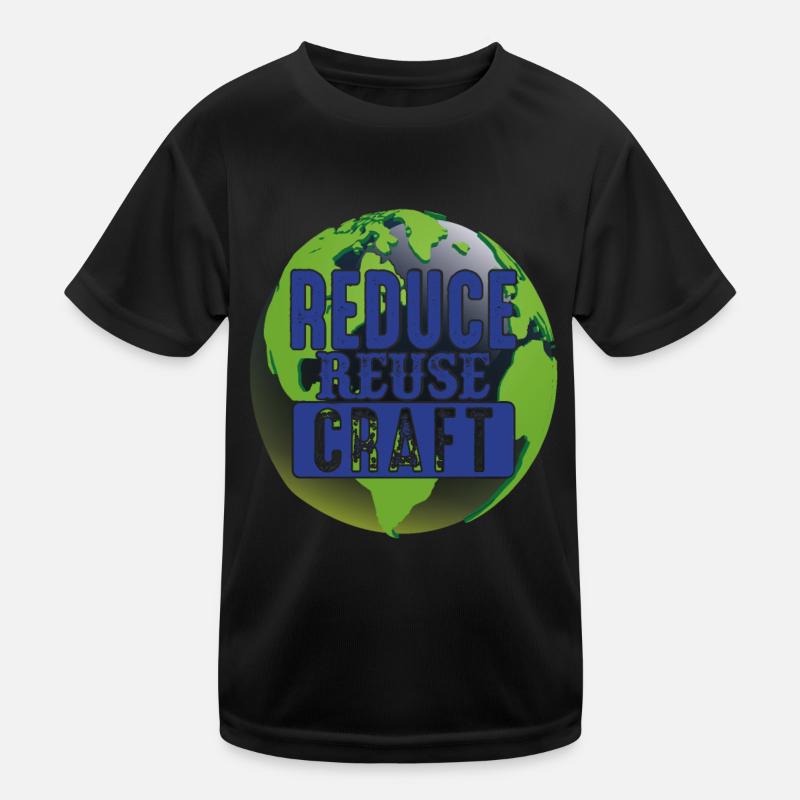 Réutiliser les embarcations Prise en charge de la protection de la terre T-shirt sport Enfant