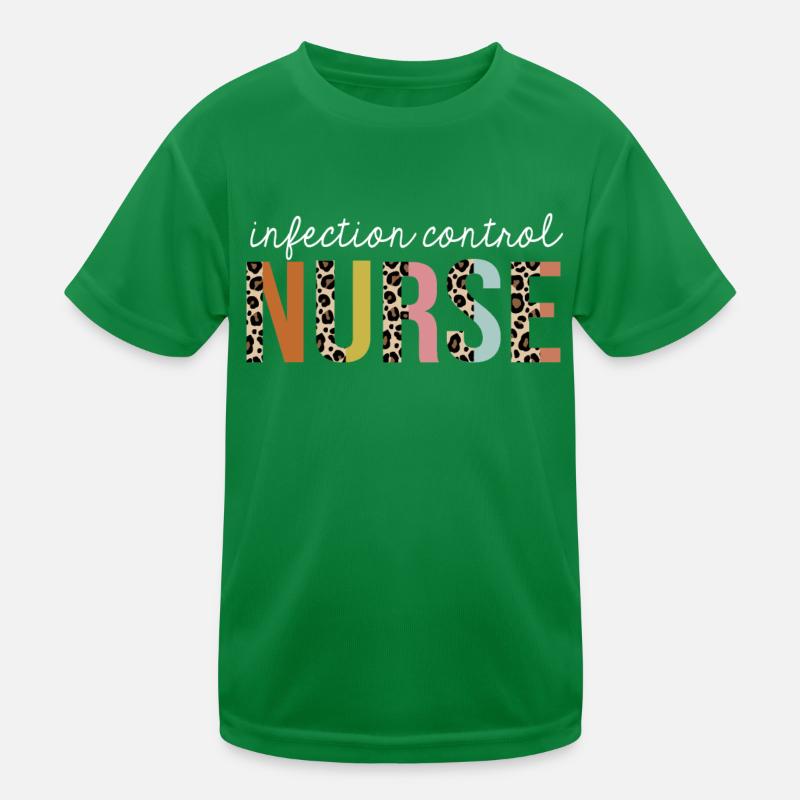 Infection-Control Nurse Imprimé léopard coloré T-shirt sport Enfant
