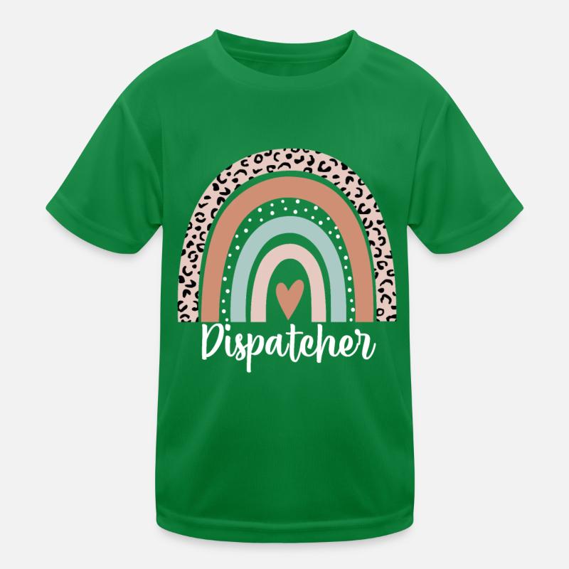 Disponent Regenbogenleopard Lustiger Disponent Kinder Funktions-T-Shirt