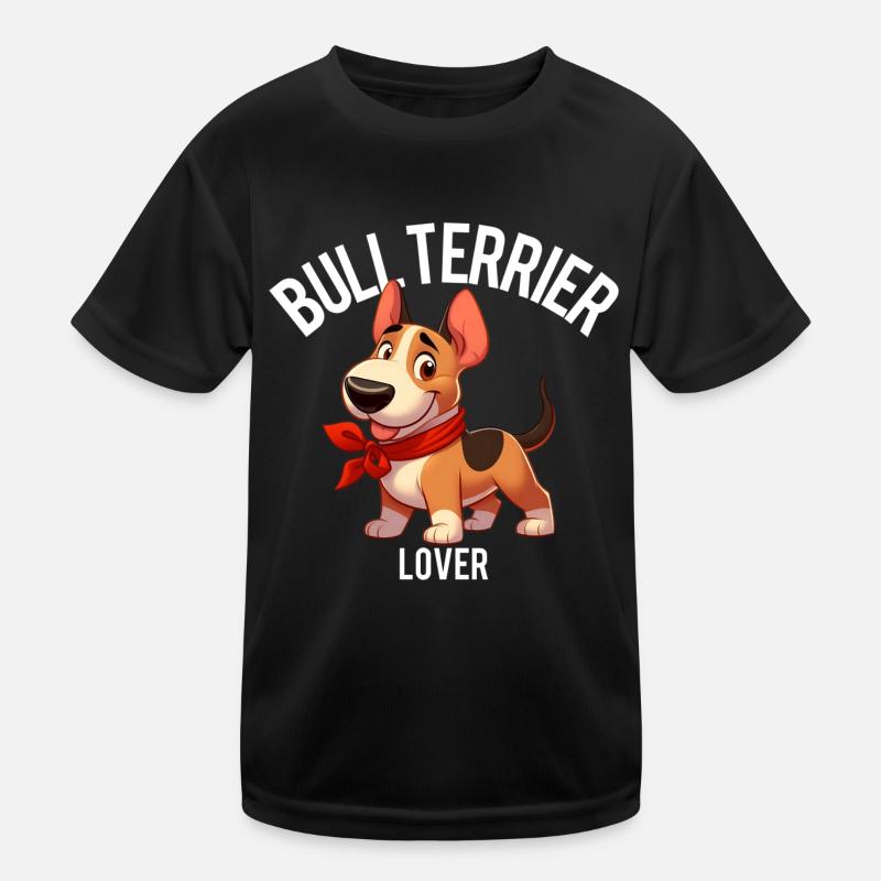 Bull Terrier Lover - Kids Functional T-Shirt - black