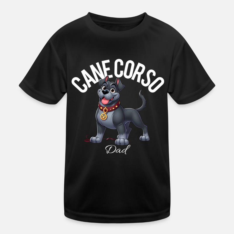 Cane Corso Dad 3 - Kids Functional T-Shirt - black