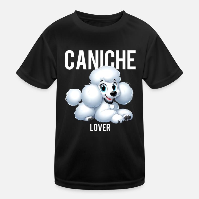 Poodle Lover - Kids Functional T-Shirt - black