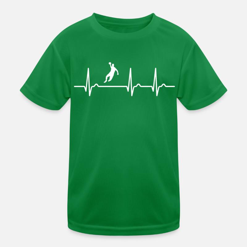 Courbe ECG - Courbe cardiaque - Pouls - Handball T-shirt sport Enfant