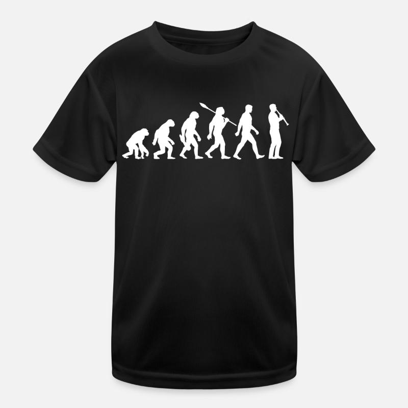 Evolution - Musiker - Klarinettist Kinder Funktions-T-Shirt