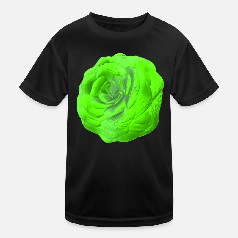 Rose Green Kids Functional T-Shirt