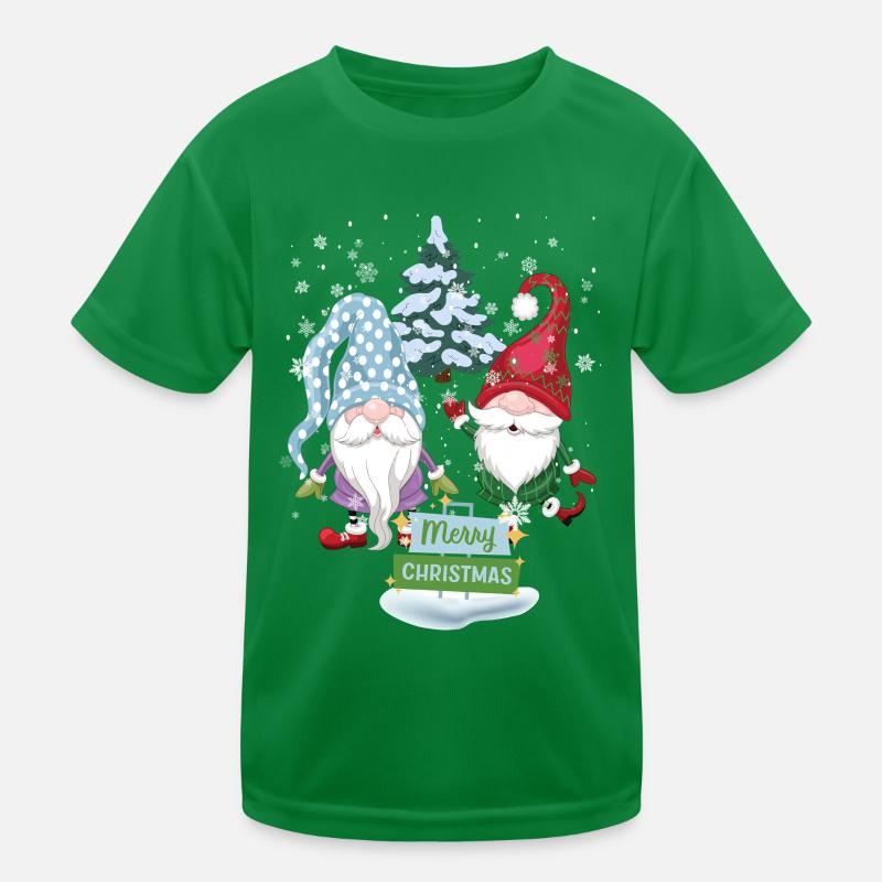 Weihnachts Wichtel Kinder Funktions-T-Shirt