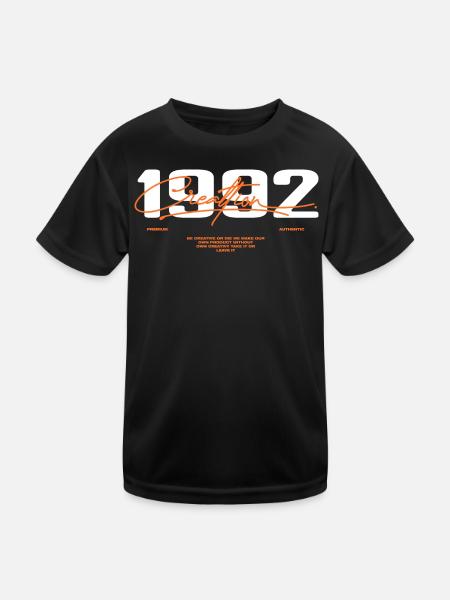 1992 Vintage Rétro 1992 Cadeau D'anniversaire 1992 - T-shirt sport Enfant - noir - Devant