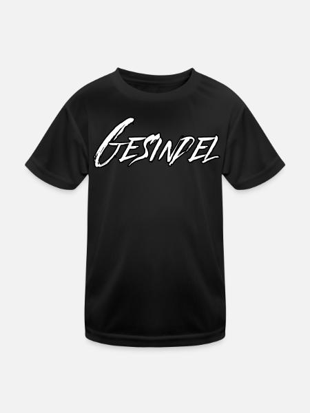Gesindel wahrhaftige Degeneration - Kinder Funktions-T-Shirt - Schwarz - Vorne