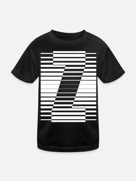INITIAL Z - Kids Functional T-Shirt - black - Front