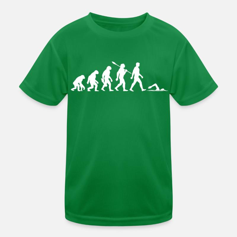 Evolution - Schwimmen - Wassersport Kinder Funktions-T-Shirt