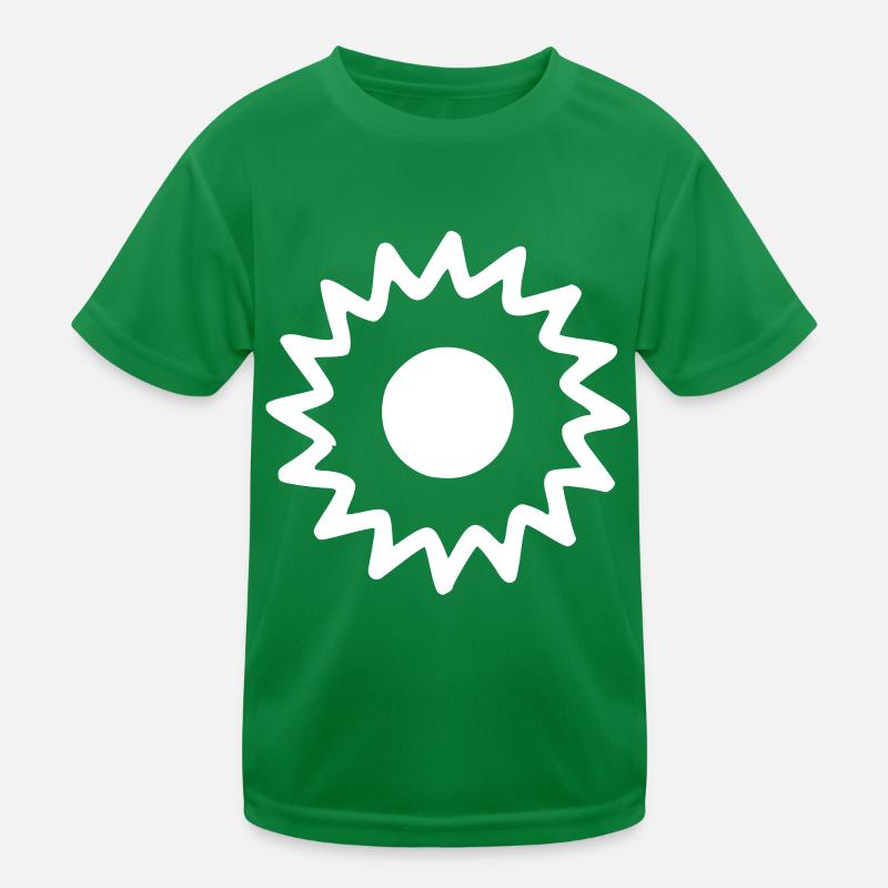 Sun Drawing Nature Sketch White Kids Functional T-Shirt