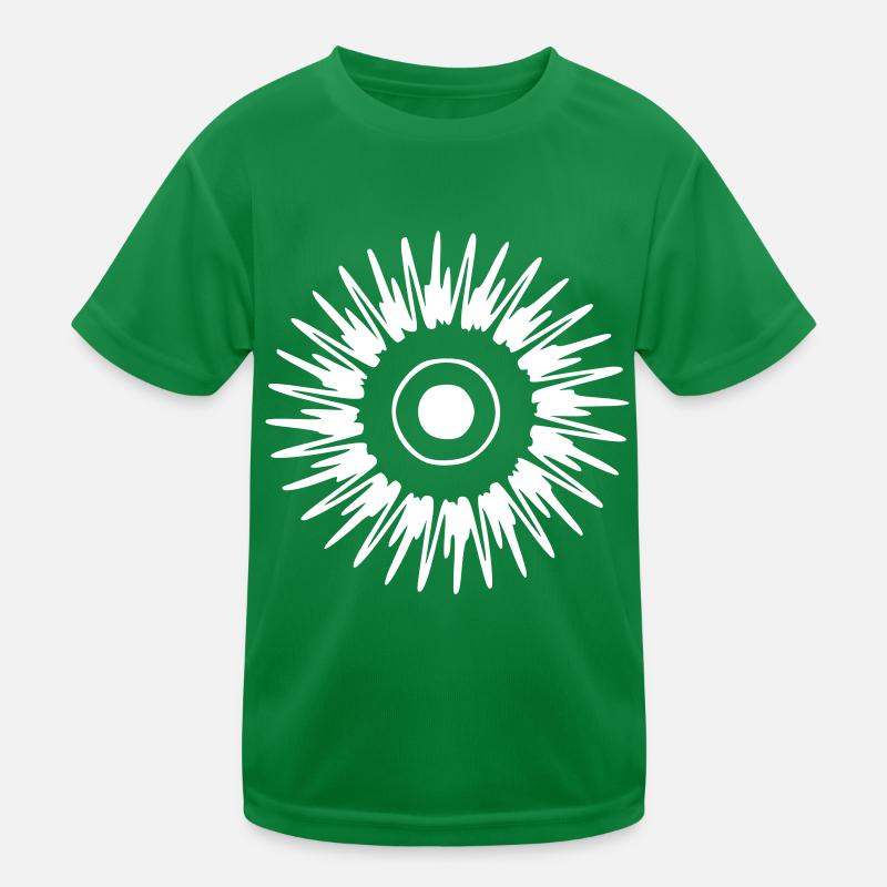 Flower drawing nature sketch white Kids Functional T-Shirt