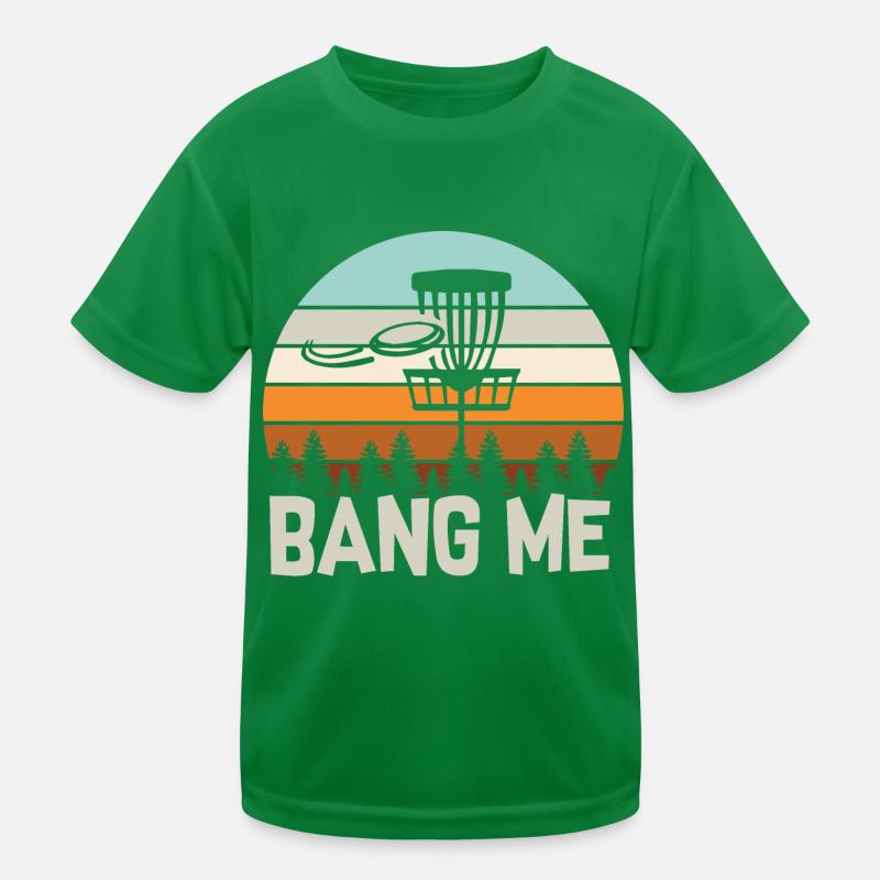 Disc golf Bang me Kinder Funktions-T-Shirt
